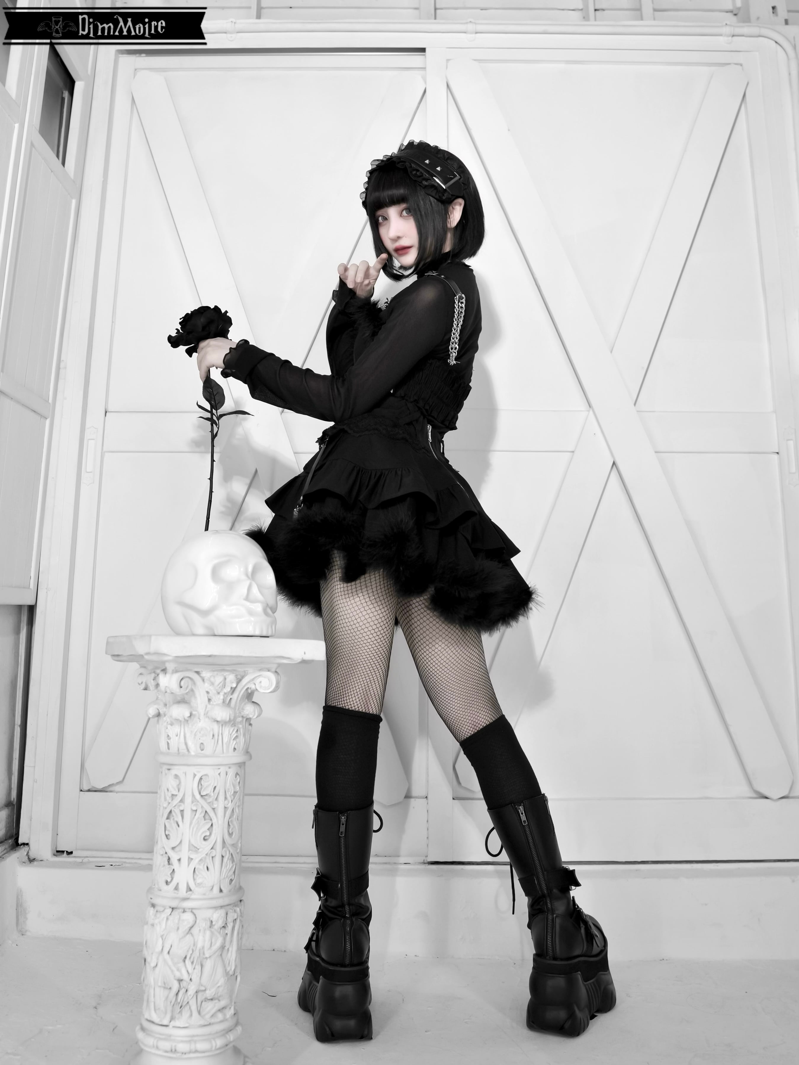 乃愛　DimMoire 刻印ヘッドドレス BLACK 復刻】刻印ヘッドドレス【Black】 | DimMoire