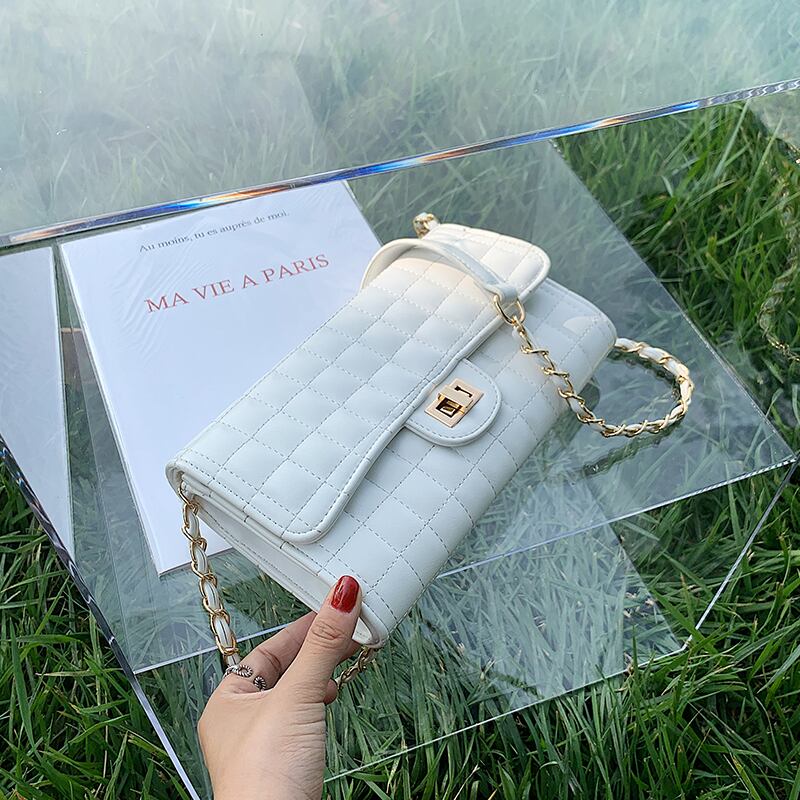 チェーンバッグ女性のクロスボディバッグ2020人気の新しいトレンディな野生刺繍糸ショルダーバッグネット赤い小さな正方形のバッグ Tiancai_Wing_Bag9205819