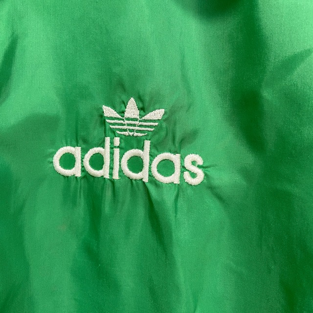 『送料無料』adidas アディダス ナイロンコーチジャケット トレフォイル 80s 緑