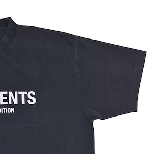 【VETEMENTS】LOGO LIMITED EDITION T-SHIRT(WASHED BLACK)