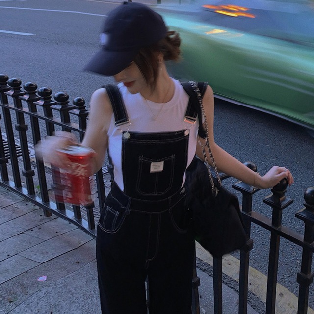 オーバーオール サマー薄手ワンピースパンツ ハイウェストウェストルーズ 夏物 スーパーモール34271788077