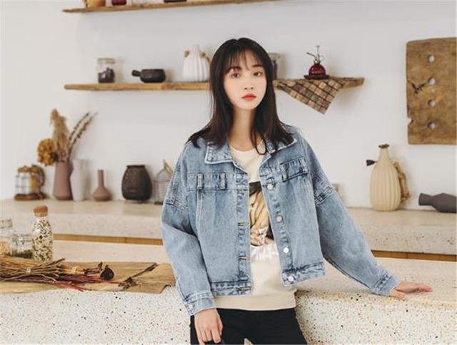 華やかな印象に!INSスタイル デニム コート 秋 新品 トレンド 長袖 ファッション カジュアル