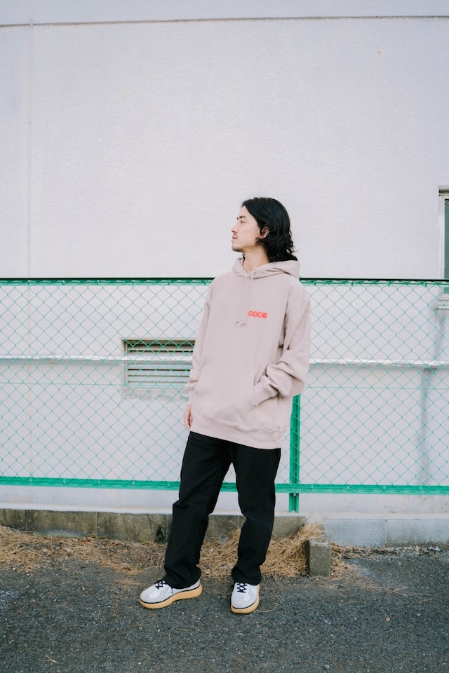 座半寝一　Hoodie  smoky pink