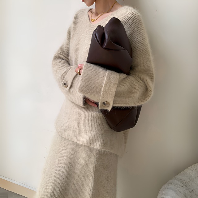 ファッショナブルルーズデザインセーター　BM0779