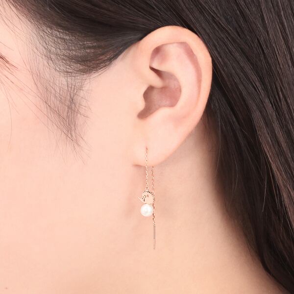 K10PG淡水パールピアス　050301018671 | TODAY's DIAMONDS TSUTSUMI