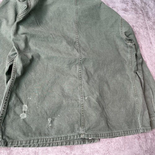 60-70s SONORCO 刺繍タグ グリーン コットンツイル フレンチワークジャケット 詳細写真17