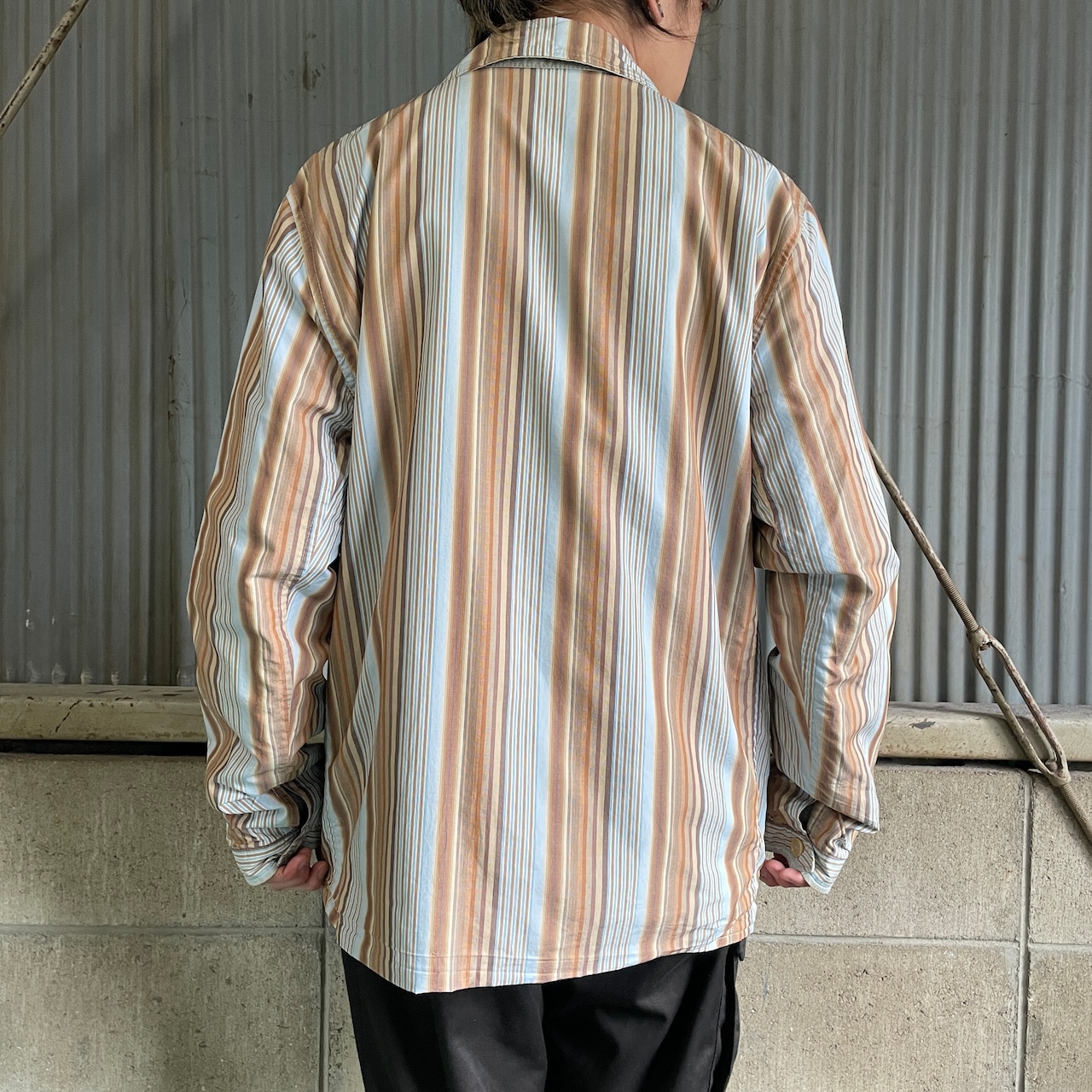 Paul Smith ポールスミス ストライプ柄×無地 リバーシブル スポーツ 