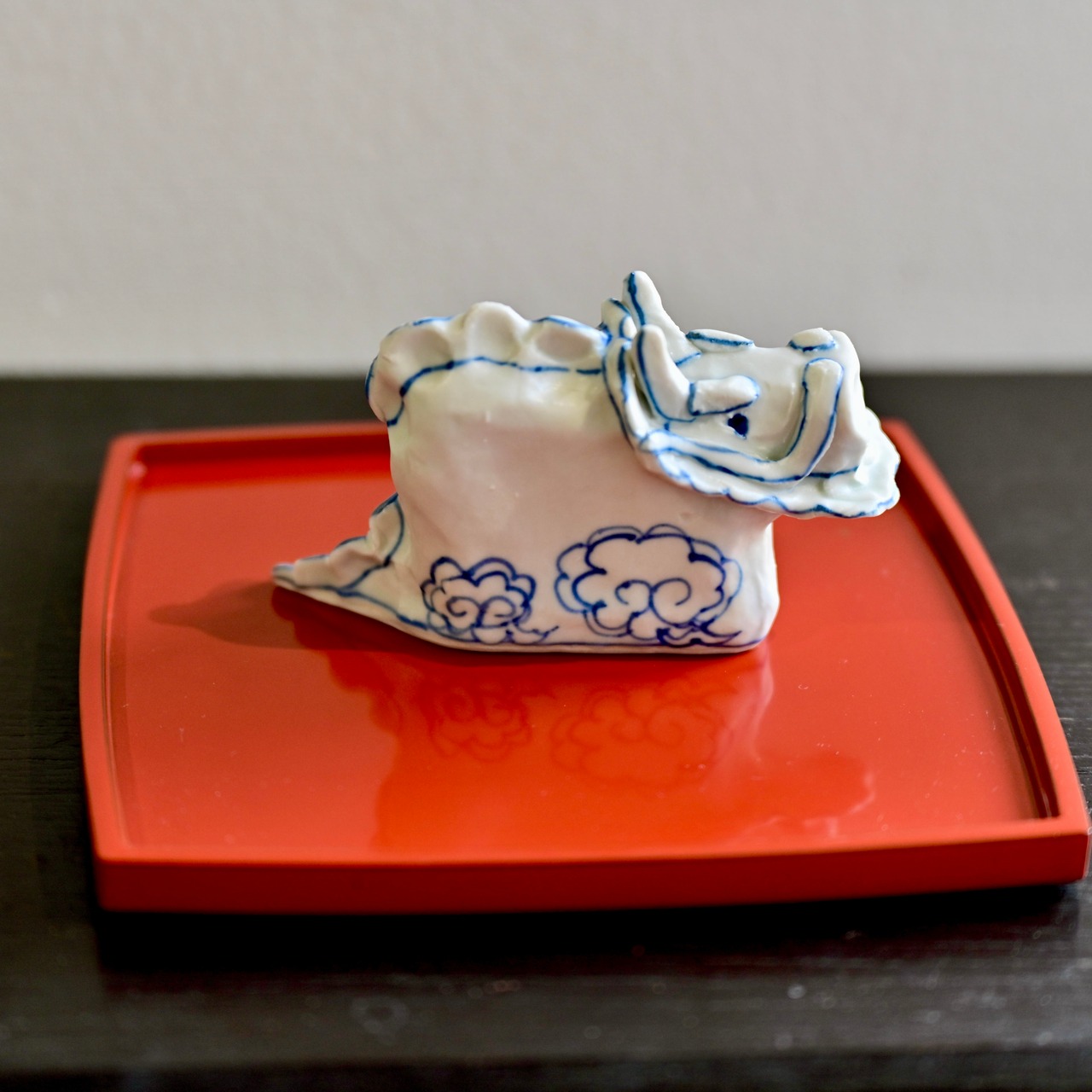 村田菜穂美 干支 雲龍 染付ライン/ 2104130001598