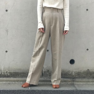 Liyoca ブライトツイルハイウエストパンツ