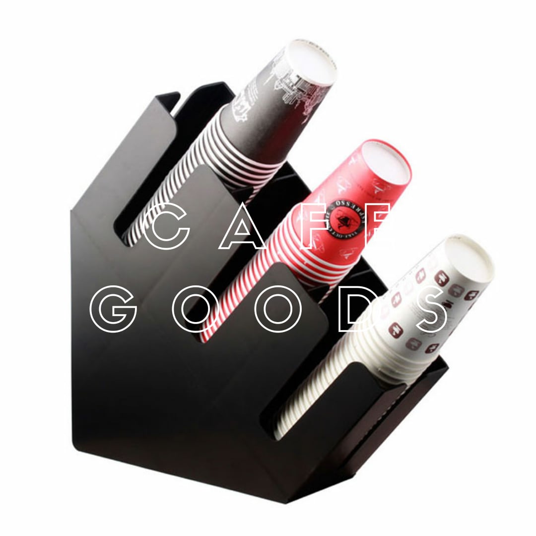 紙コップ ディスペンサー 3口用 ブラック C15