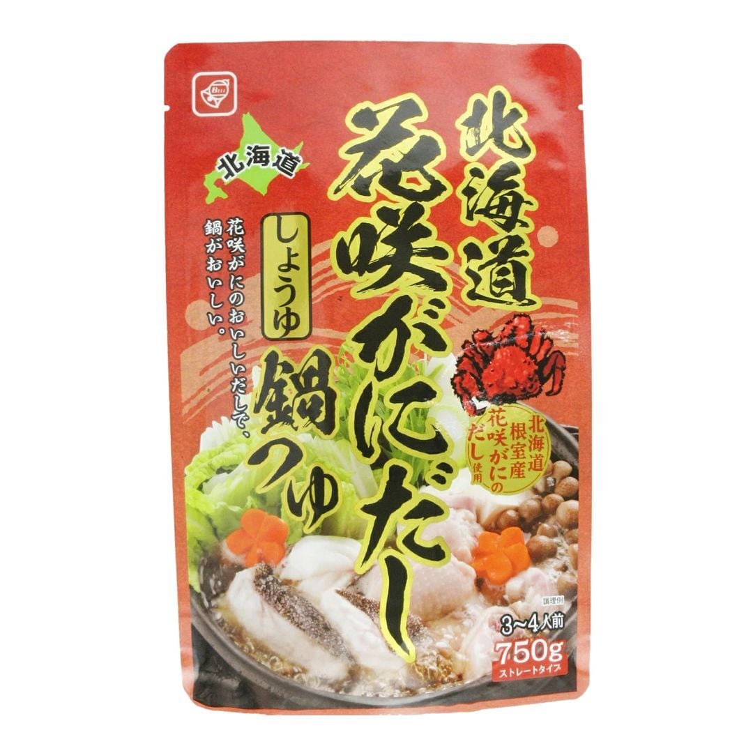 〈不二屋本店〉ベル食品 北海道花咲がにだし鍋つゆ 750g