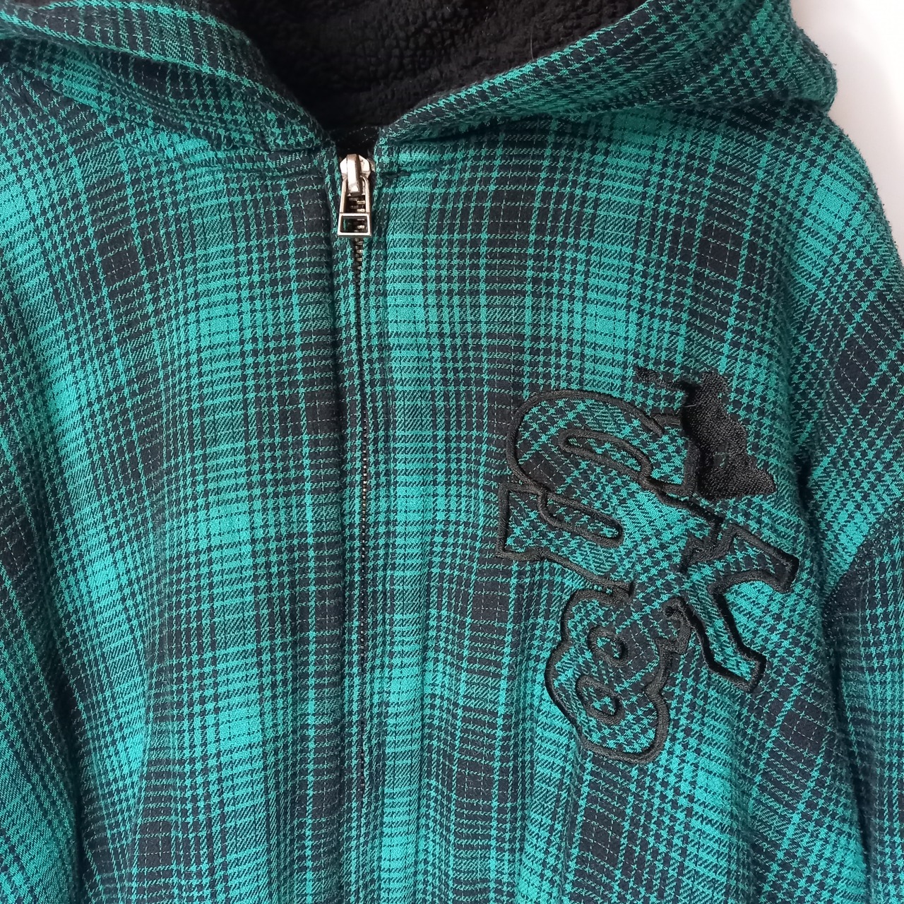 CANYON RIVER BLUES　フルジップパーカー　刺繍ロゴ　グリーン　XL