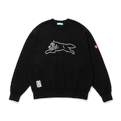 BILLONAIREBOYSCLUB/ICECREAM / Rhinestone Cotton Sweatshirt
