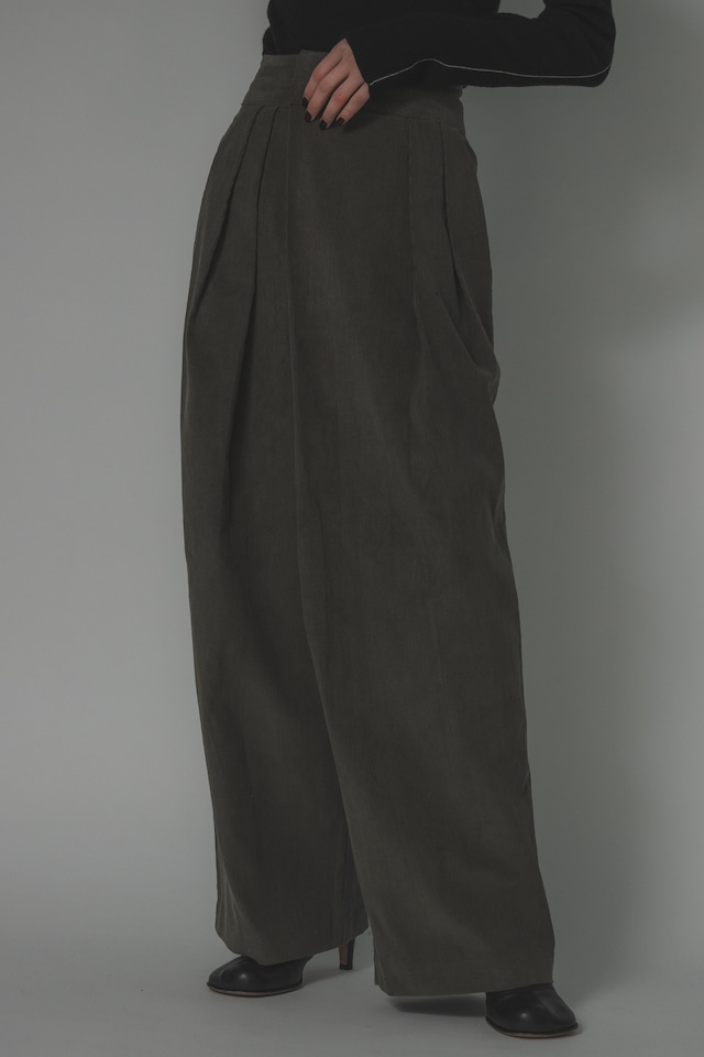 Classic corduroy wide pants