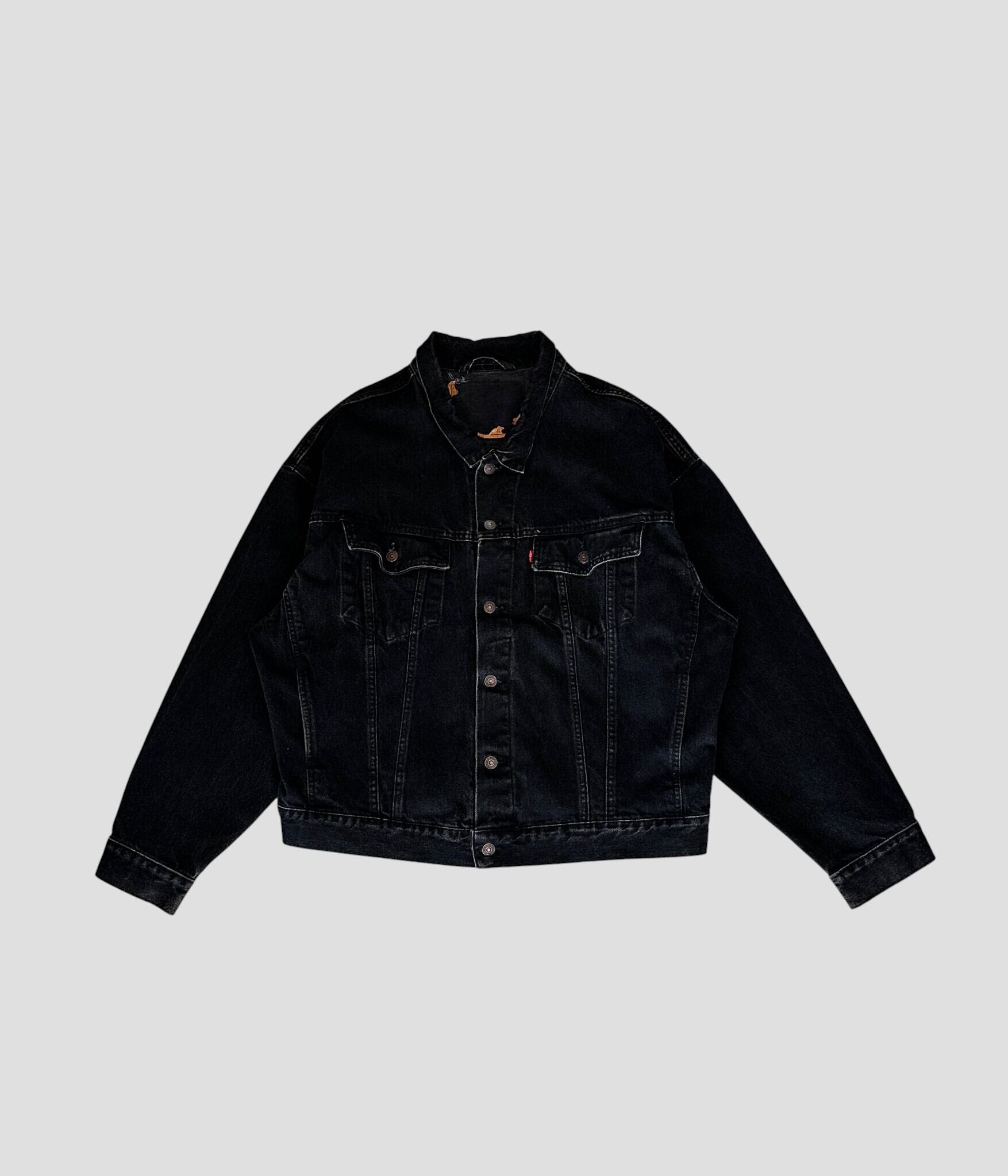 ジャケット・アウター 90s Levi's black denim jacket made USA Levi's- Vintage 90s XL Black Denim Jacket made in USA | BEGGARS