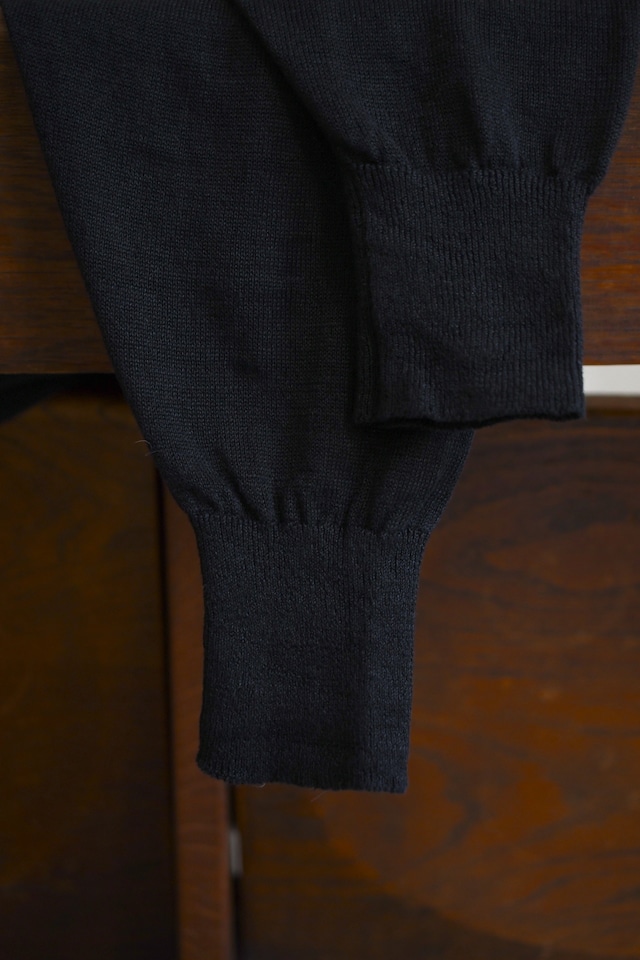 HERILL / Linen deadstock Sweater (Black)