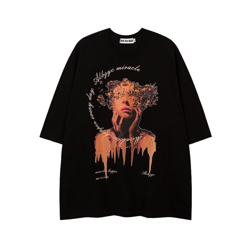 グラフィックデザイン オーバーサイズTシャツ 00014