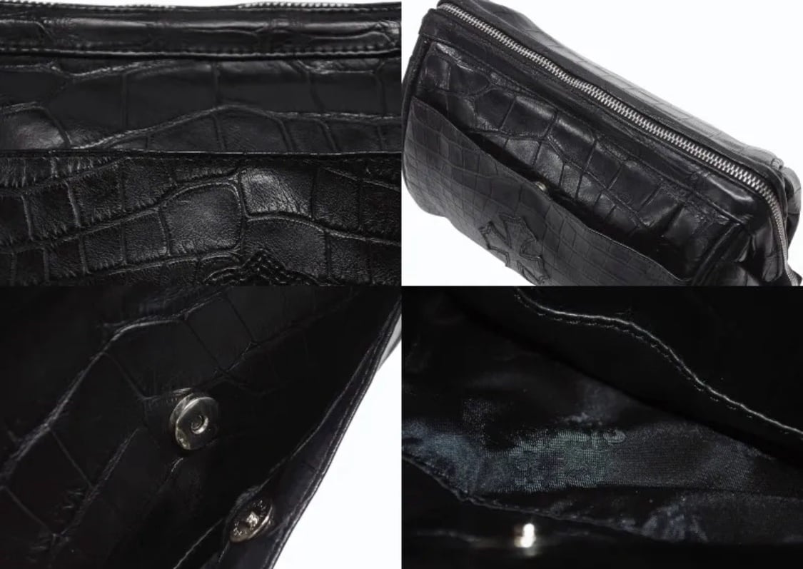 CHROME HEARTS クロムハーツ スクロールラベル クロスパッチ ダガー