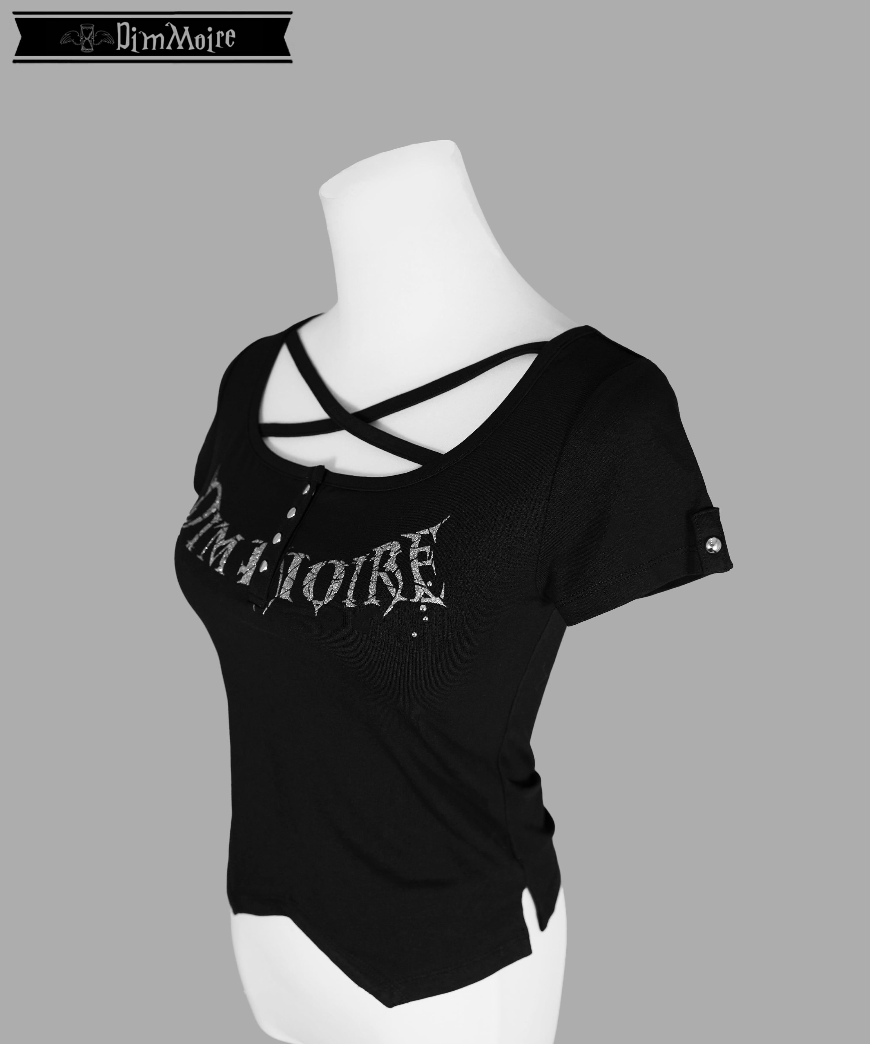 DimMoire【ディムモアール】 GLITTERロゴミニT【Black】 GLITTERロゴミニT【Black】 | DimMoire