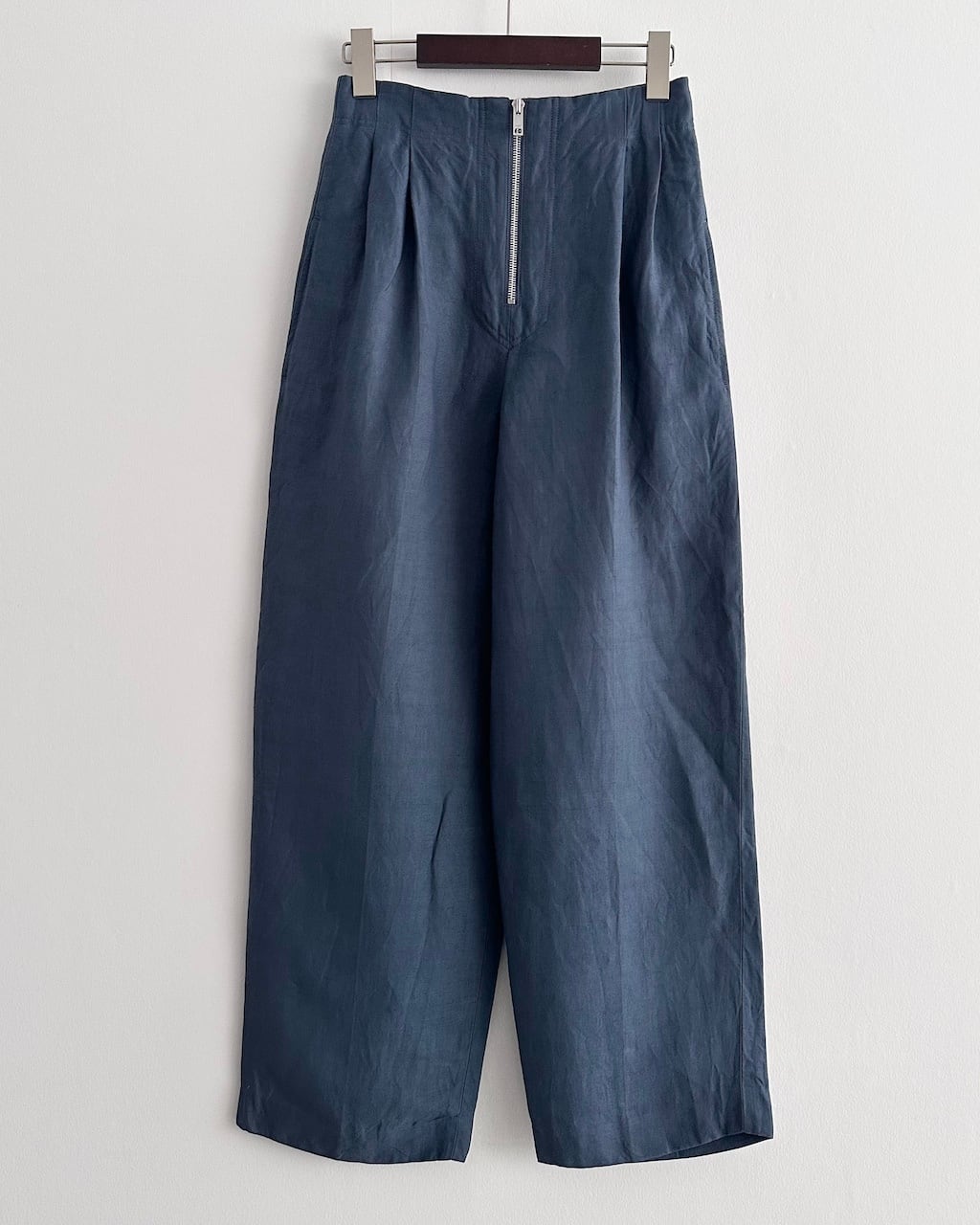 CÉLINE by Phoebe philo LINEN VISCOSE ZIP TROUSERS | dear closet