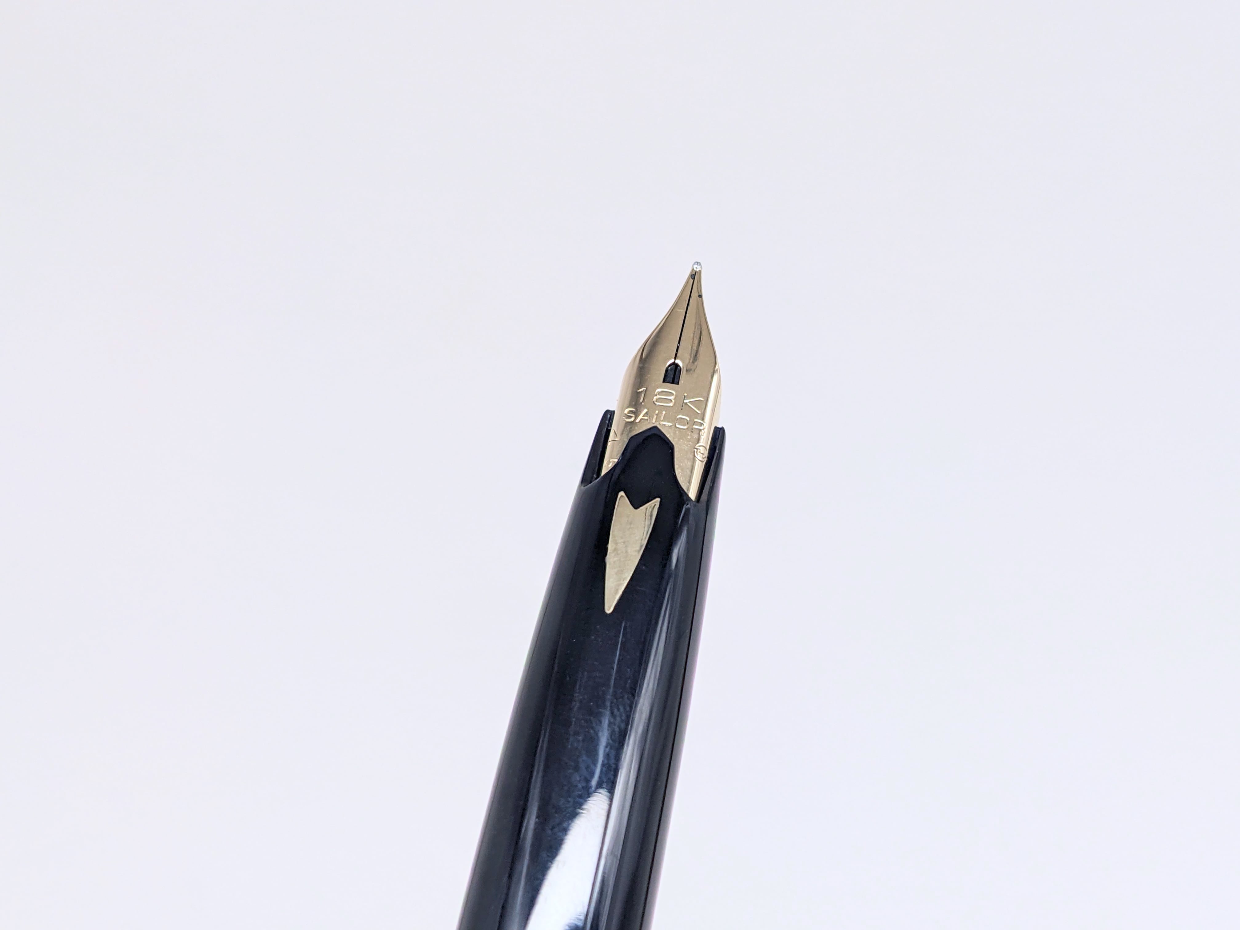 80s セーラー万年筆 世界の銘木シリーズ 黒檀 旧 SAILOR （中字） 18K