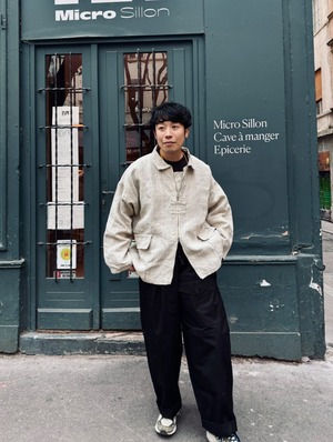 "Les halles Paul Bocuse" Fred et Yumin Collaboration Antique Linen JKT