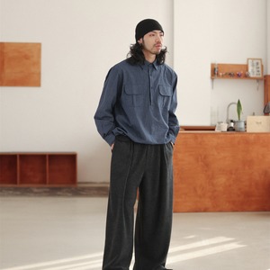 コーデュロイ ミリタリー プルオーバーシャツ A2025