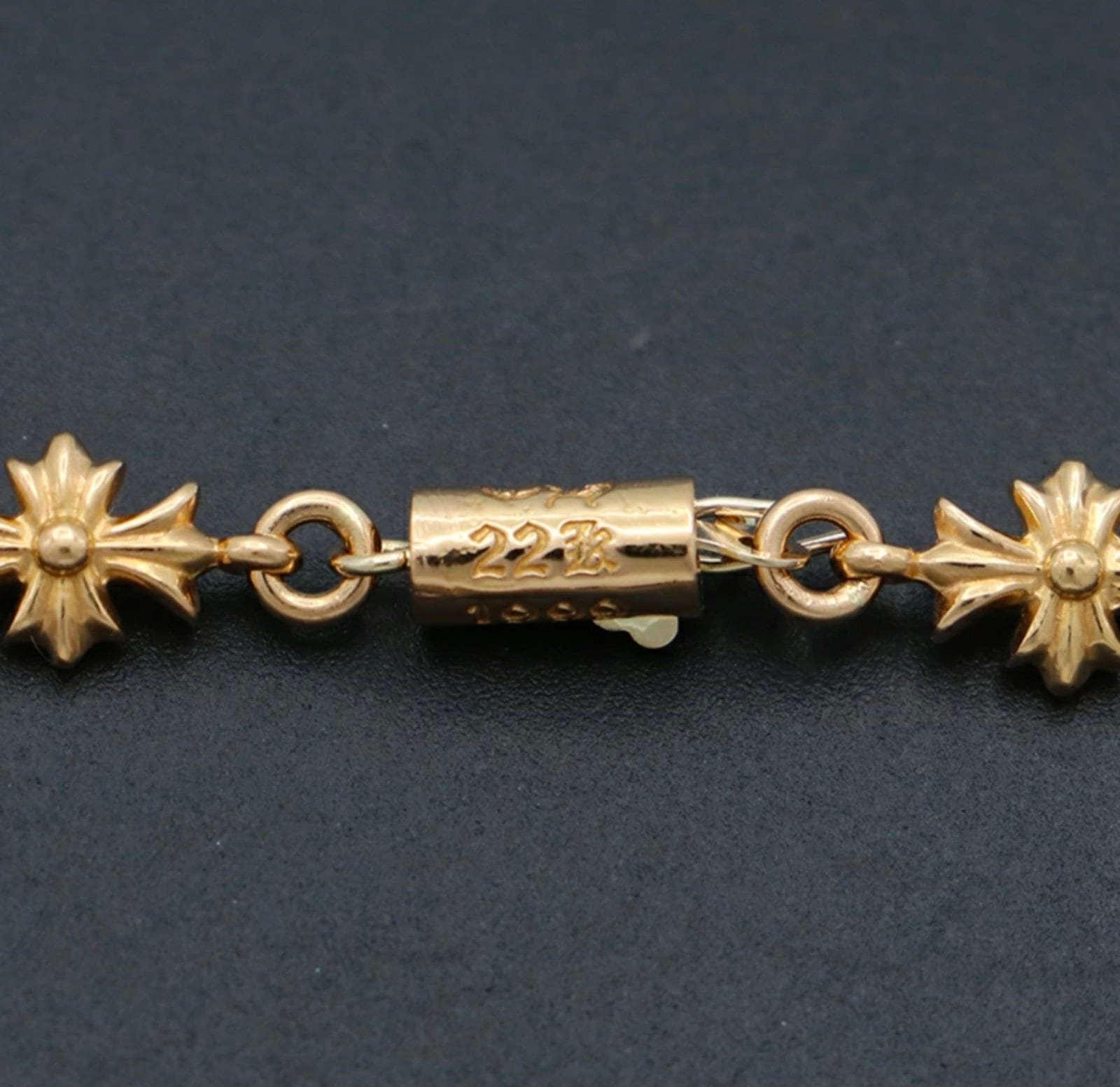 CHROME HEARTS クロムハーツ NKLC TINY E CH PLS I20 GLD タイニーE CH