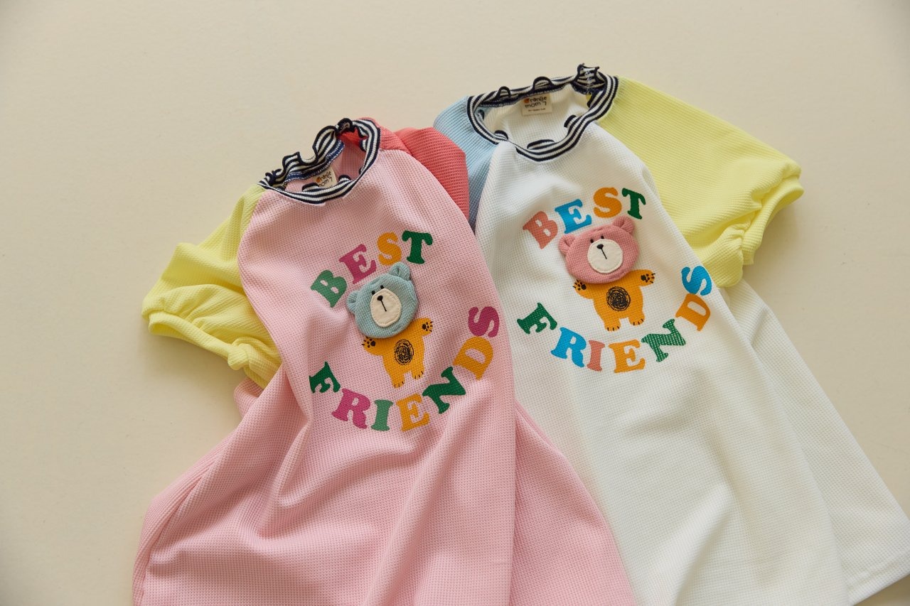 [Orangemom] Bear Patch Dress (13/15) / [오렌지맘] 곰패치원피스 (13/15)