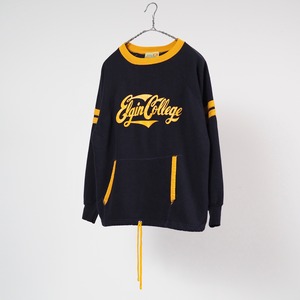 Velva Sheen unusual collage sweat L USA製 カレッジプリント　スウェット