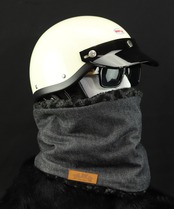 ROBIN NECK WARMER デニムBK&ブラックレオパード