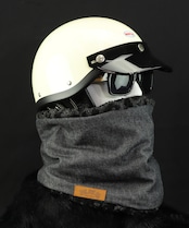 ROBIN NECK WARMER デニムBK&ブラックレオパード