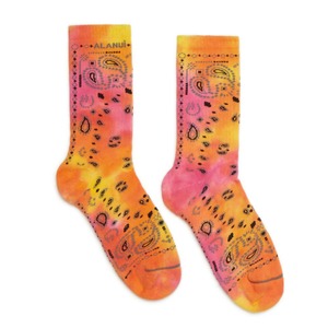 ALANUI　BANDANA SOCKS　CHIFFON ORANGE