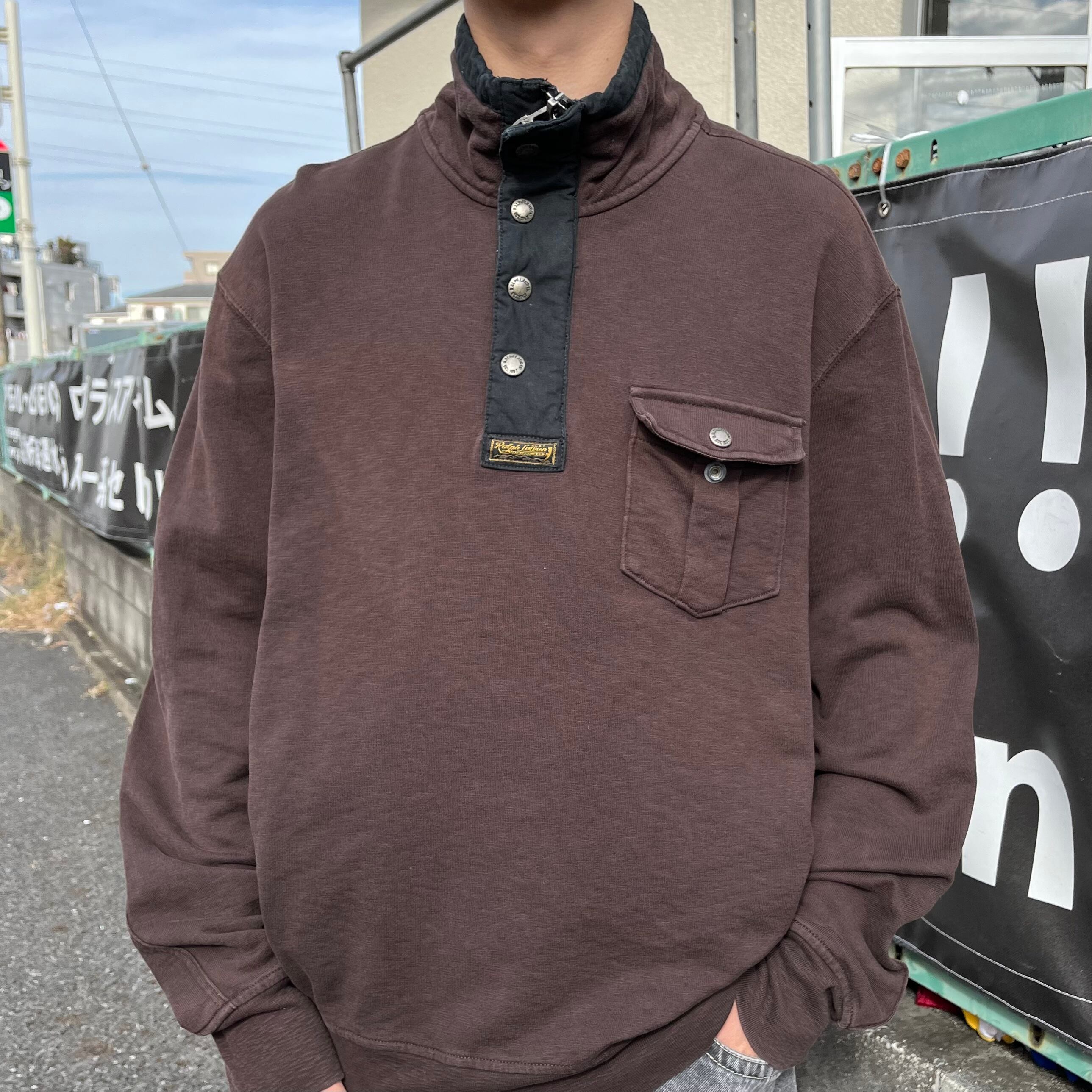 RLX 90s 00s ハーフジップ フリーススウェット 人気デザイン POLO