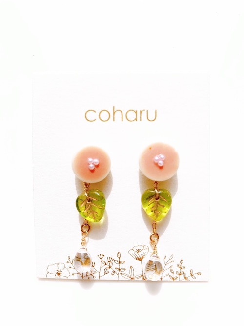 coharu 紫陽花ドロップピアス