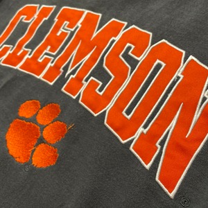 【COLOSSEUM】カレッジ スウェット パーカー クレムソン大学 Clemson Tigers football フットボール 刺繍ロゴ ビッグロゴ M US古着