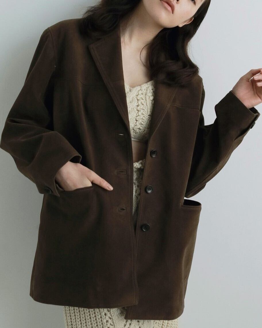 anuke(アンヌーク) Eco Suede Jacket | サウスオレンジ｜メンズ