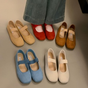 バンド付き フラットシューズ 5col M 250311