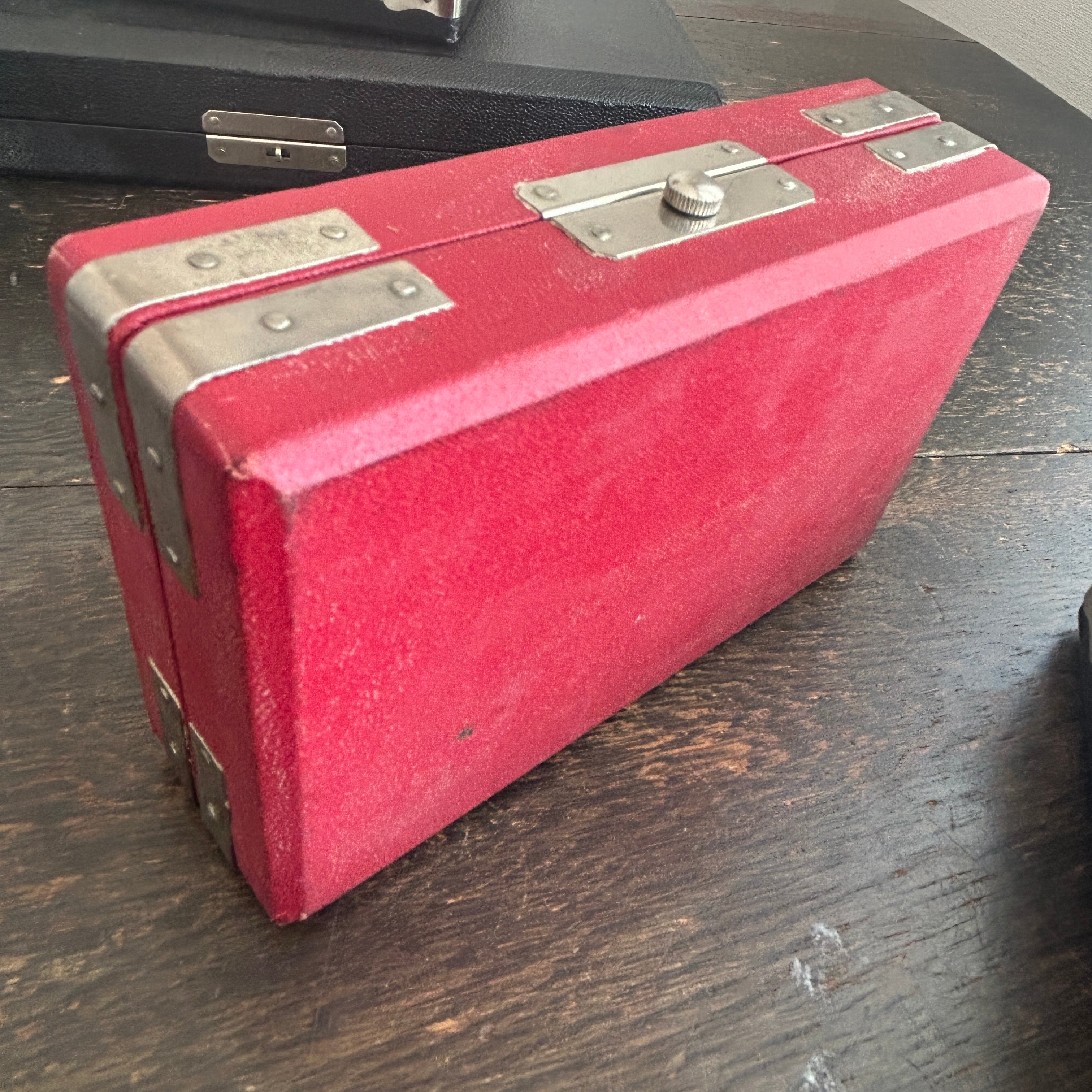 Vintage リングコレクションケースA  小型レッド