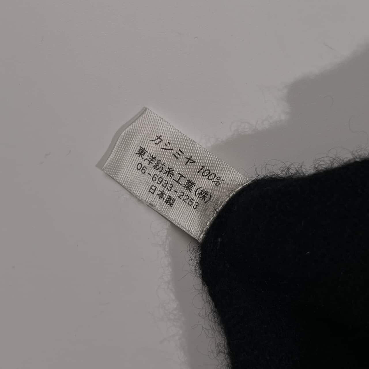 カシミヤ100% CASHMERE カシミヤ Vネック ニット セーター L/ブラック メンズ