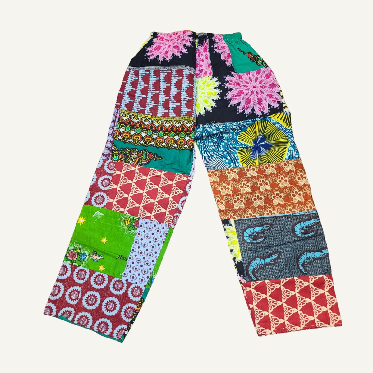 アフリカ布パッチワークパンツ 男女兼用 PATCH P5パーニュ