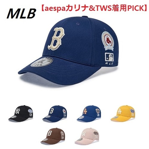 【MLB】Signature All-Over Patch Structure Ball Cap オールオーバーパッチ