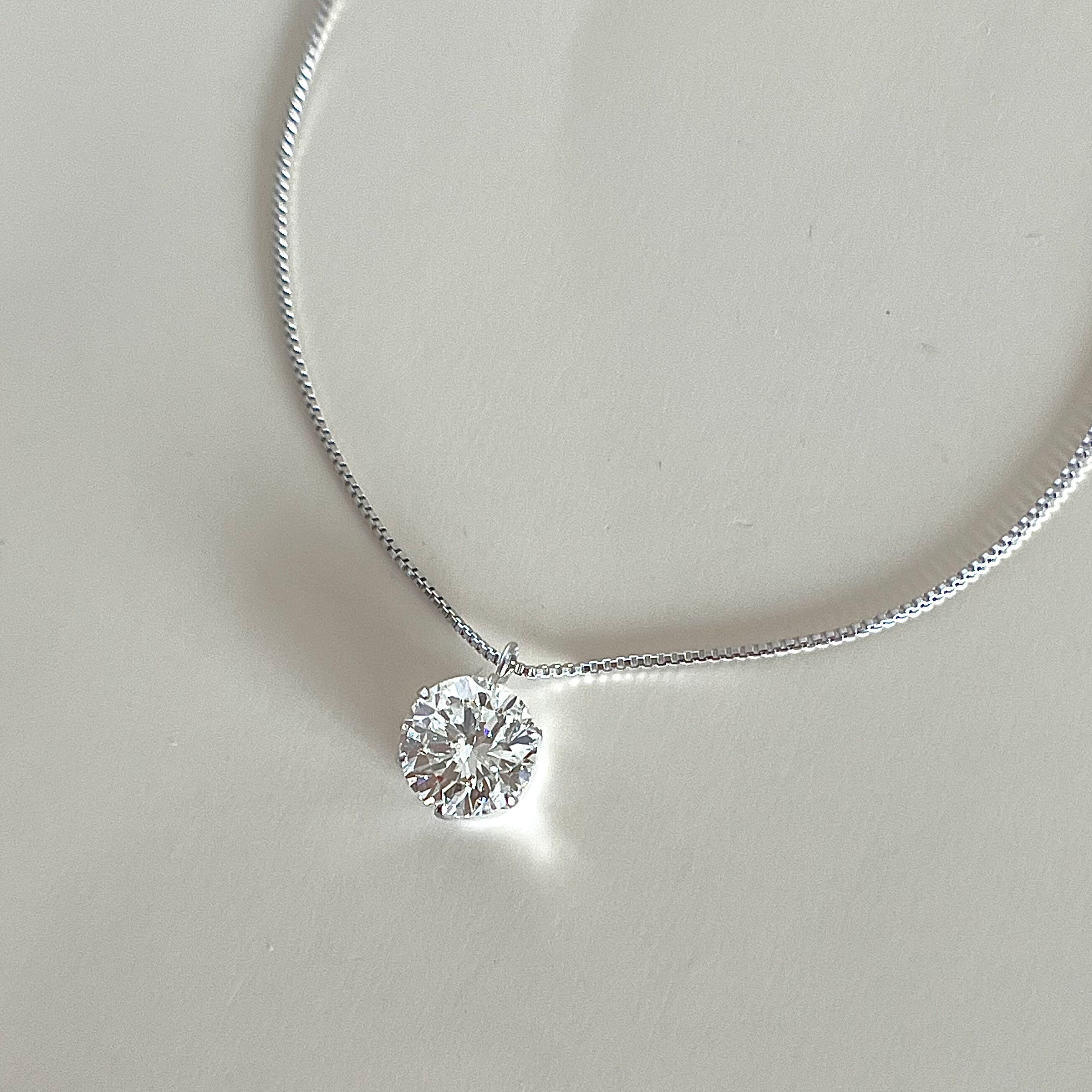 ダイヤモンド ペンダント 1.053 ct プラチナ チェカ 鑑定書付 | cheka  