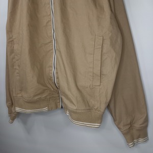 アディダス　オリジナルス　コットン　ジャケット　ブルゾン　MA-1　ベージュ