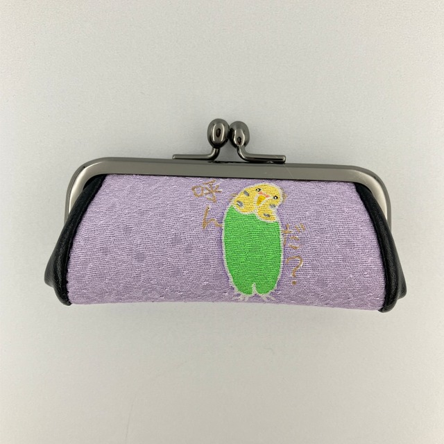 手描き友禅印鑑ケース「セキセイインコ」