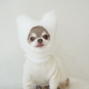 Ear Mohair Sweater - White