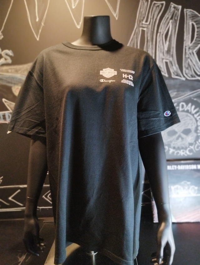 鬼フェード 気掛かり 退色 襤褸 ボロ ハーレーダビッドソン Tシャツ 