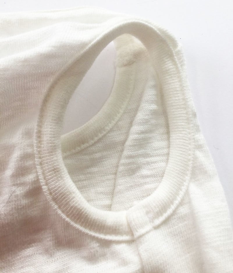 Petit Bijou【正規輸入】ベーシックシャツ　袖なし　ホワイト/ピンク 2-16912-0022