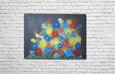 Butterfly in Flower / 花と蝶をテーマにした現代アート作品 絵画販売