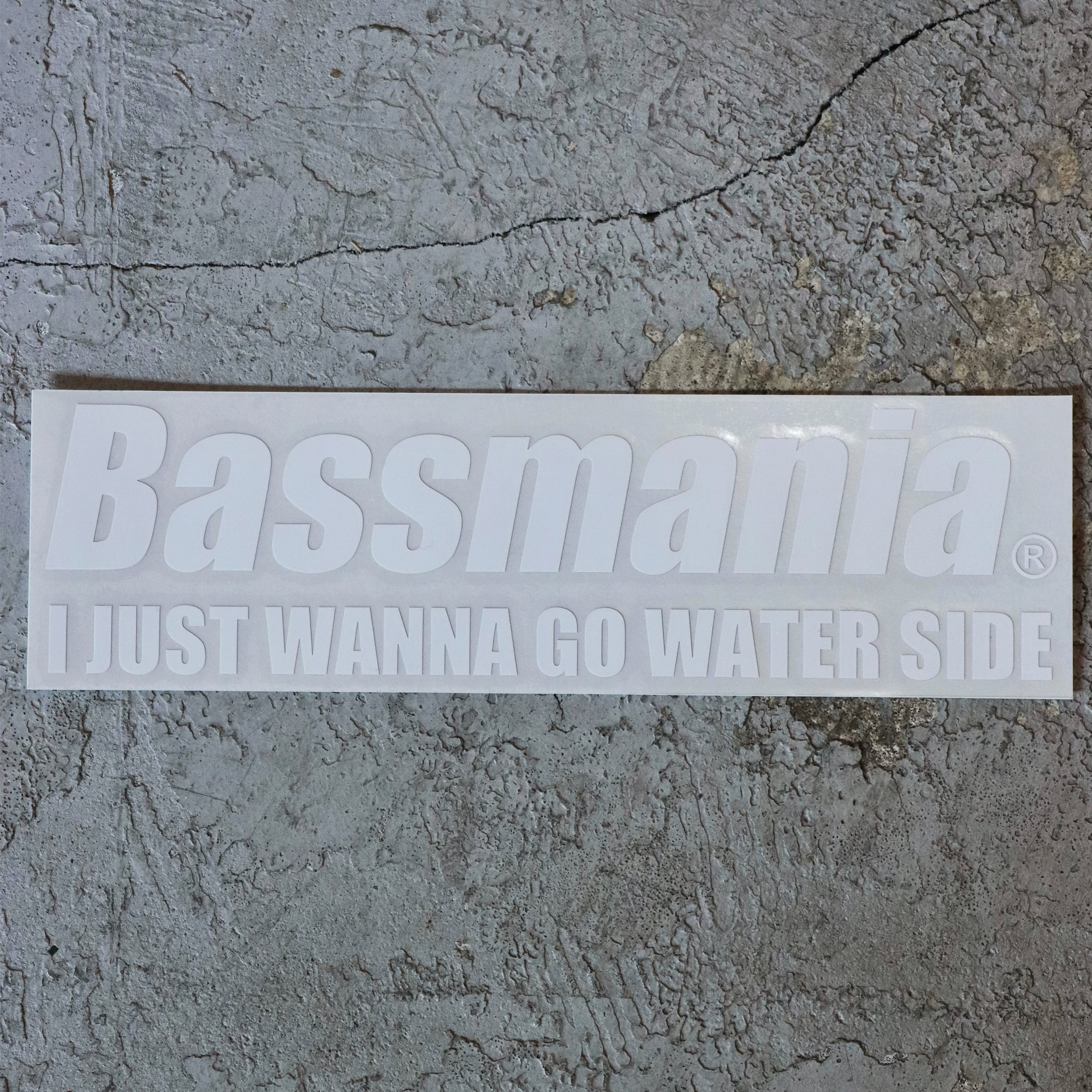 Bassmaniaロゴカッティングステッカー L [H24.0×W90.0] | bassmania.jp